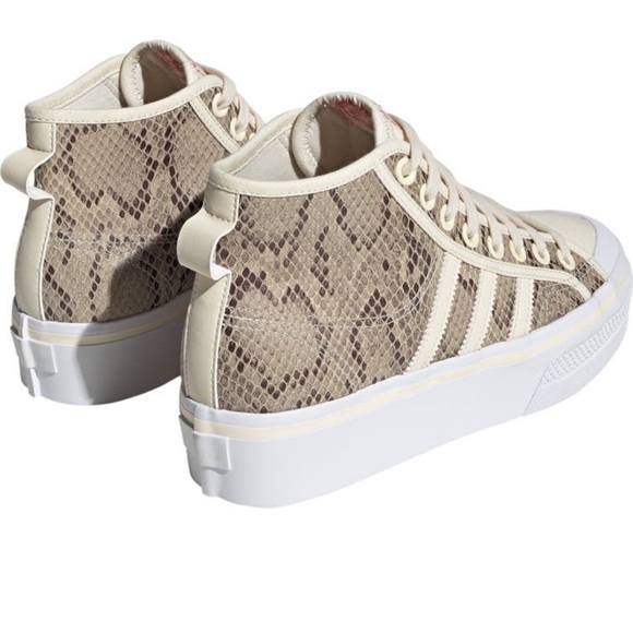 SOLD Rare Adidas Nizza Mid Platform Hightop Snakeskin Sneaker - Picture 3 of 8